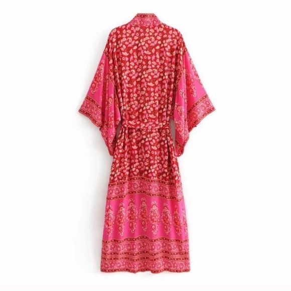 LAST ONE! 5⭐️ FAVE DEL MAR KIMONO Beach Cover Up - Picture 6 of 8